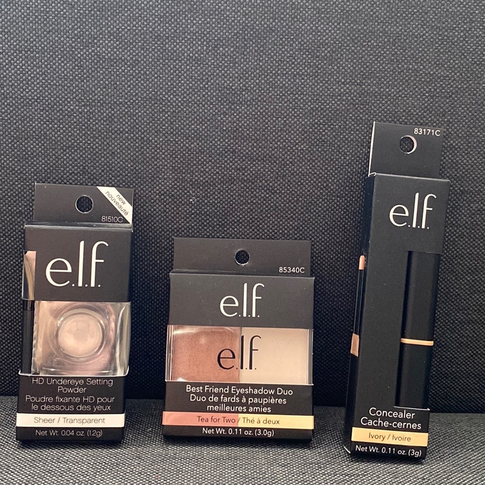 E.LF. Makeup Concealer, Under-eye Setting Powder, Eyeshadow
